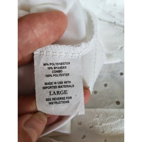 Myth Women's Sleeveless Sweet Solid Summer White Dress Size L - Picture 14 of 15